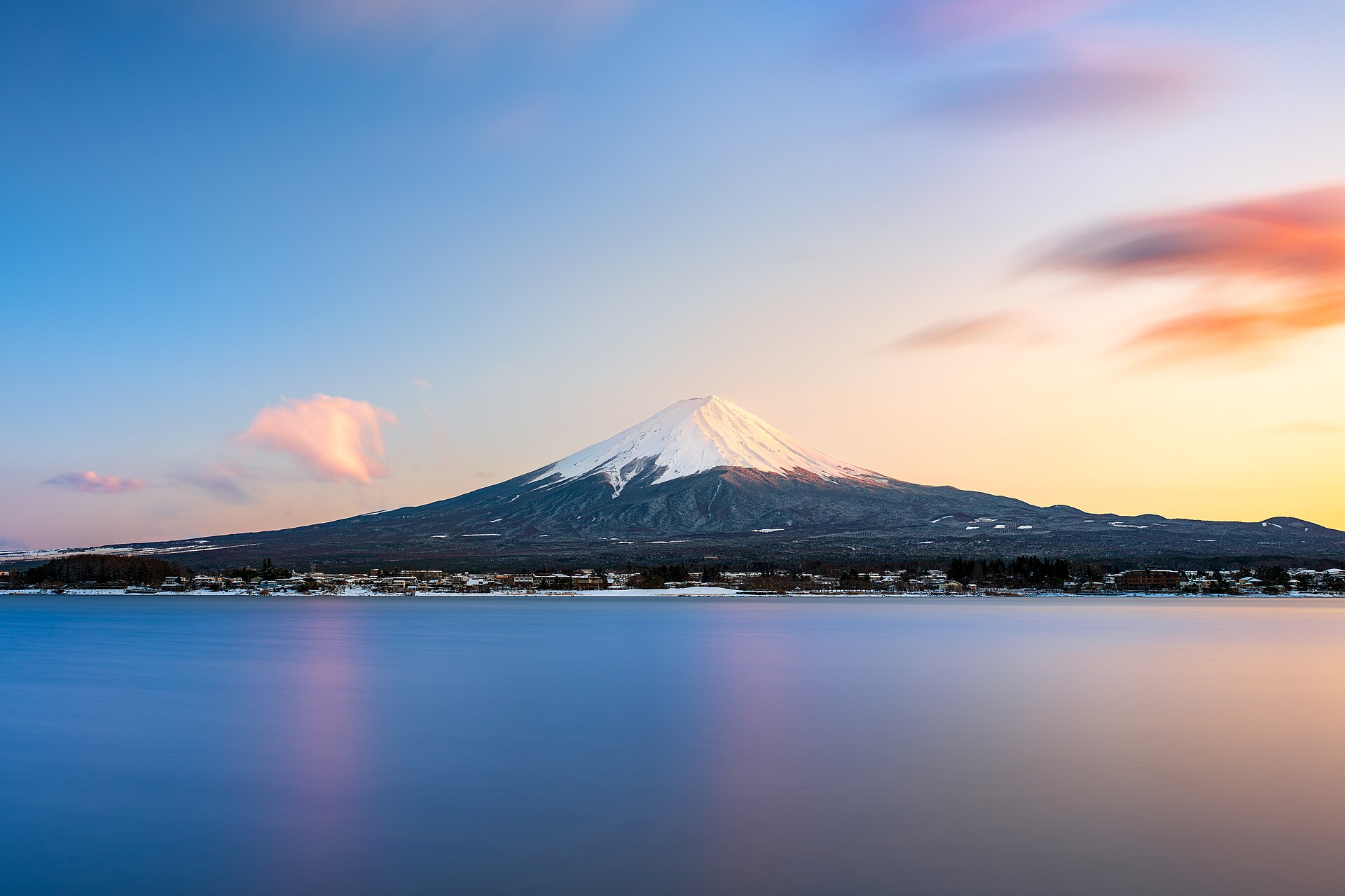 Mount Fuji at sunset